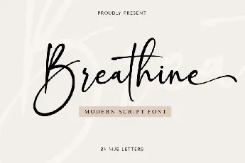 Breathine font