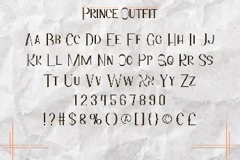 Prince Outfit Demo font