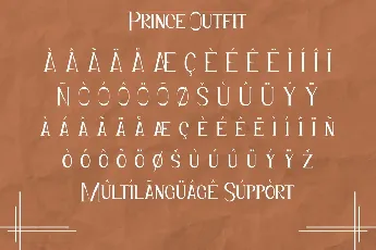 Prince Outfit Demo font