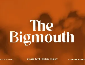 The Bigmouth font