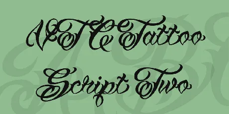 VTC Tattoo Script Two font