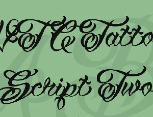 VTC Tattoo Script Two font