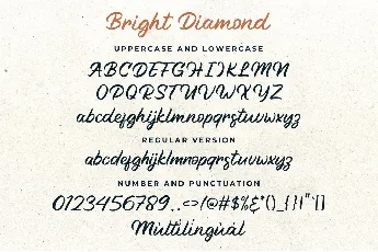 Bright Diamond font