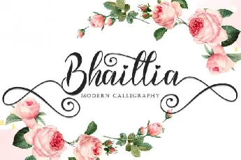 Bhaillia Calligraphy font