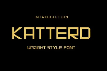 KATTERD Display font