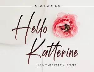 Hello Katterine font