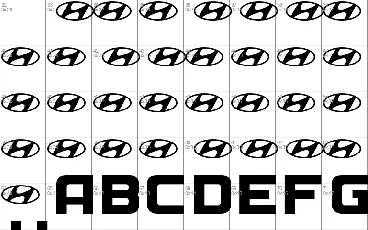 Hyundai font