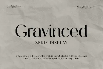 Gravinced font