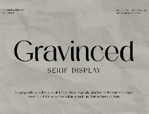 Gravinced font