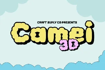 Camei 3D font