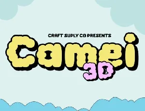 Camei 3D font