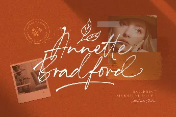 Annette Bradford Ballpoint Signature Script font