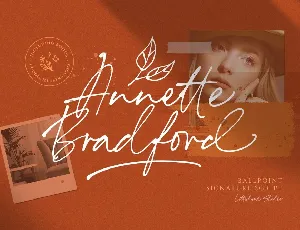 Annette Bradford Ballpoint Signature Script font