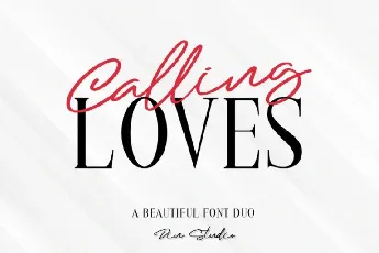 Calling Loves Duo font