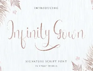 Infinity Gown font