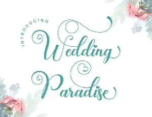 Wedding Paradise font