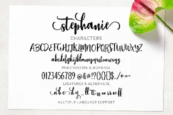 Stephanie Script font