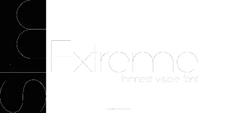 Slim Extreme font