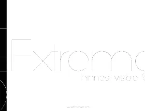 Slim Extreme font