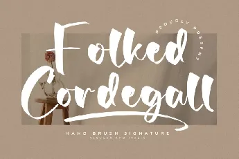 Folked Cordegall font