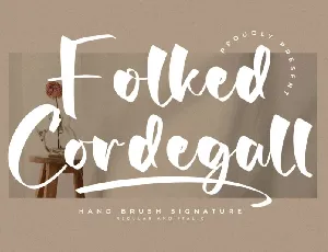 Folked Cordegall font