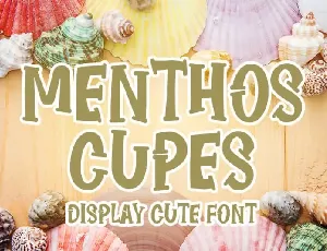 MENTHOS CUPES Display font