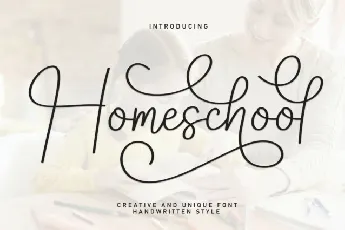 Homeschool Script font