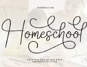 Homeschool Script font