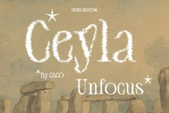 Ceyla Unfocus font