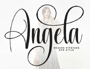 Angela Calligraphy font