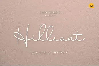 Hilliant font