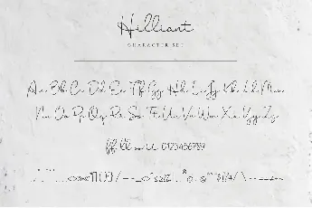 Hilliant font