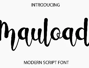 Mauload font