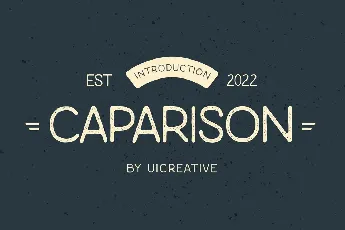 Caparison font