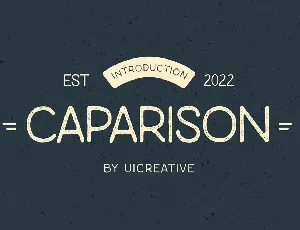 Caparison font