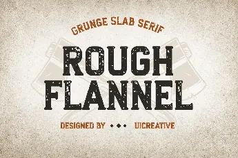 rough flannel font