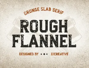 rough flannel font