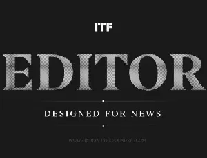 Editor Family font