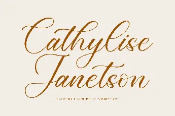 Cathylise Janetson font