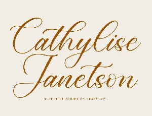 Cathylise Janetson font