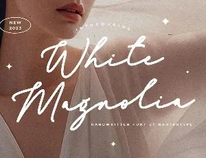 White Magnolia font