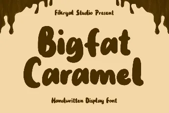 Bigfat Caramel font