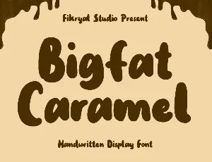 Bigfat Caramel font