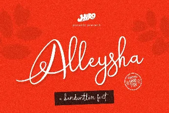 Alleysha Handwritten Script font