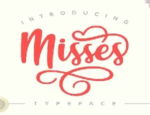 Misses font