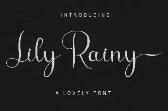 Lilly Rainy font