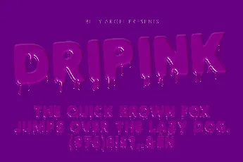 DRIPINK PERSONAL USE font