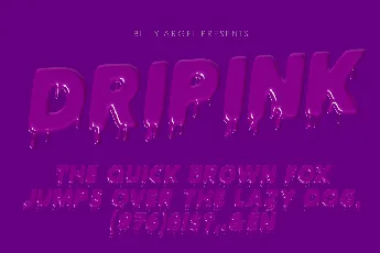 DRIPINK PERSONAL USE font