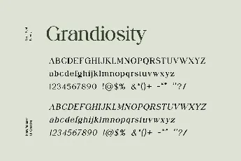 Grandiosity font