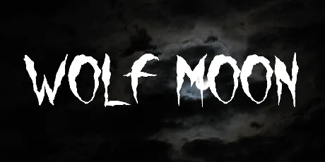 Wolf Moon font